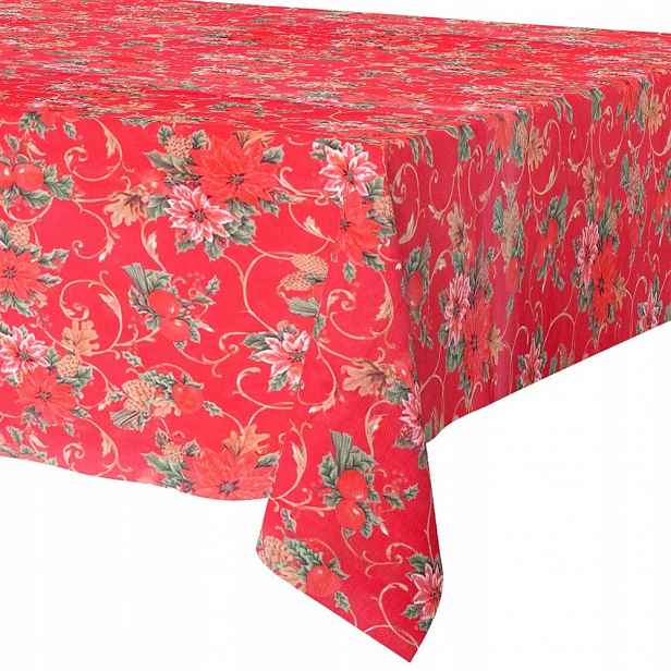 Vánoční ubrus odolný proti skvrnám 180 x 130 cm