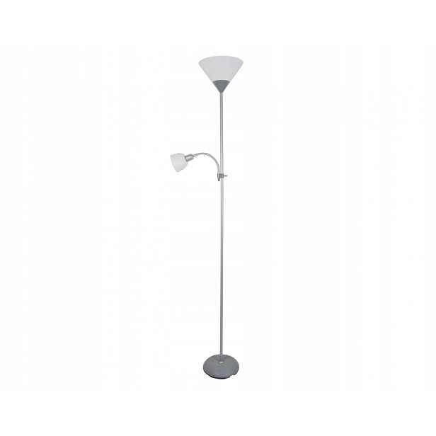 Lampa podlahová E27+E14 Grey *