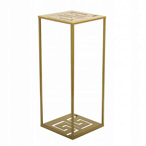 Módní stojan na květiny, moderní, 60 cm zlatý loft