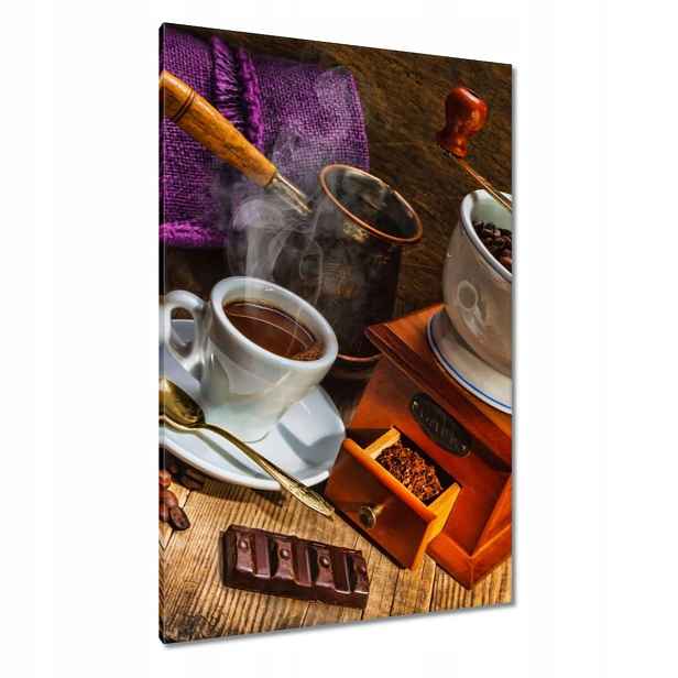 Obrazy 80x120 Fialové sáčky s kávou