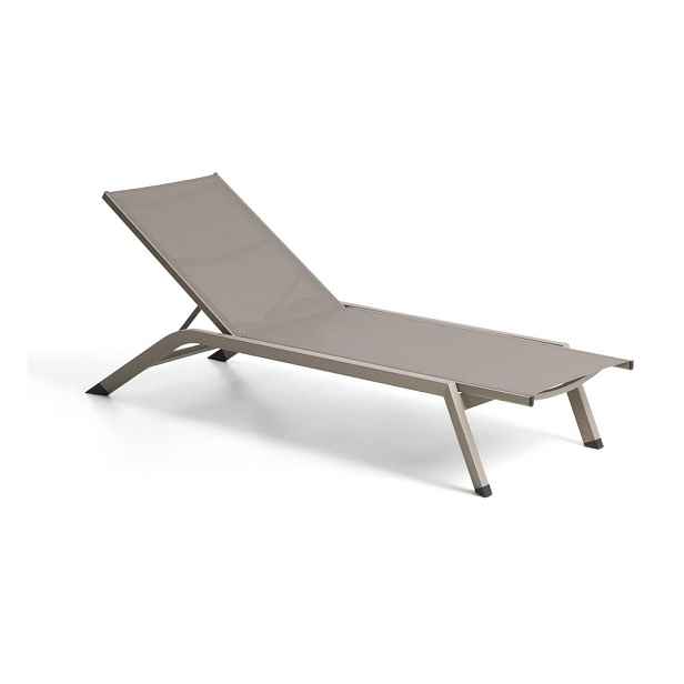Taupe polohovací zahradní lehátko Capraia – Kave Home