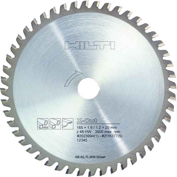 Kotouč pilový Hilti SCB M Xcut 165×20×1,2 mm 48 z.
