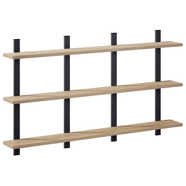 vidaXL Nástěnná polička Dub sonoma 102 x 13,5 x 58 cm Kompozitní dřevo
