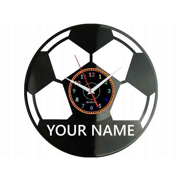 Fotbal Vaše jméno Nápad na Dárek Nástěnná Dekorace z vinylové desky