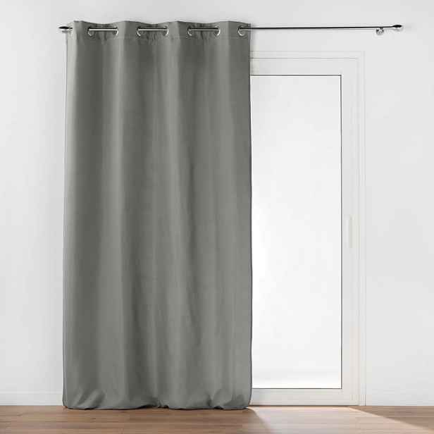 Šedý termo závěs z mikrovlákna 135x260 cm Micropolar – douceur d'intérieur