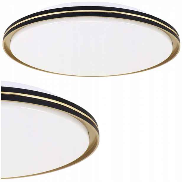 Lampa stropní svítidlo Led zlatá černá dekorativní 24W Cct, nastavitelná barva