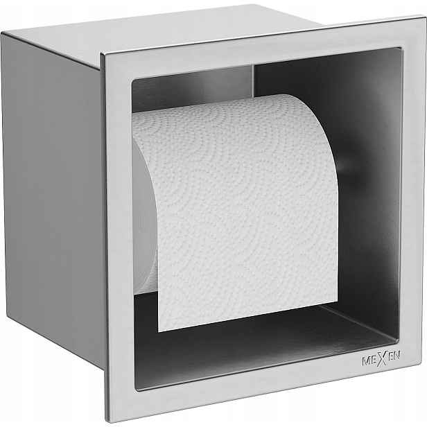 Mexen X-Wall-P držák na toaletní papír, 16,2 cm, nerezová ocel