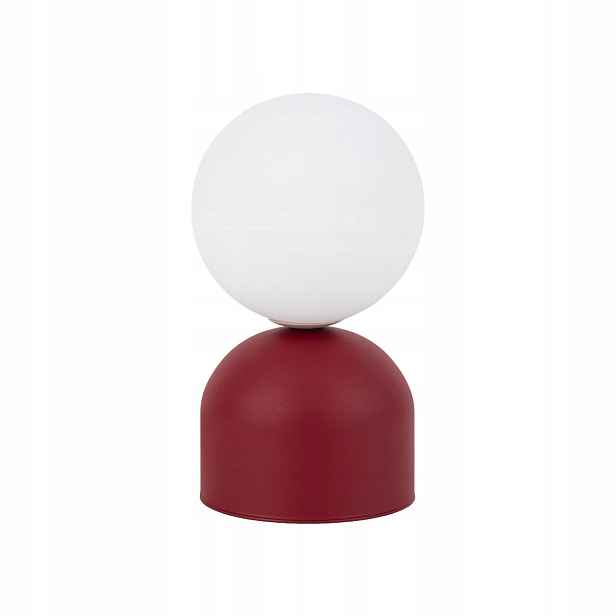 Noční stolní lampa červená Miki Industriální styl Tk Lighting