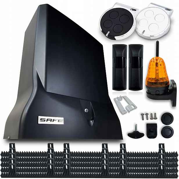 Set Pohon Posuvné Brány Safe automat 800 2xpilot foto lampa 5x Lišta