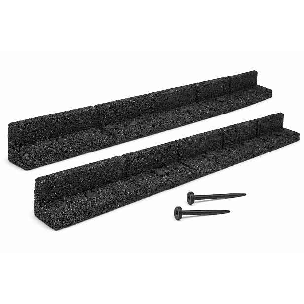 Trávníkové obrubníky EcoShape FlexiBorder šedé elastické 2 x 1 m