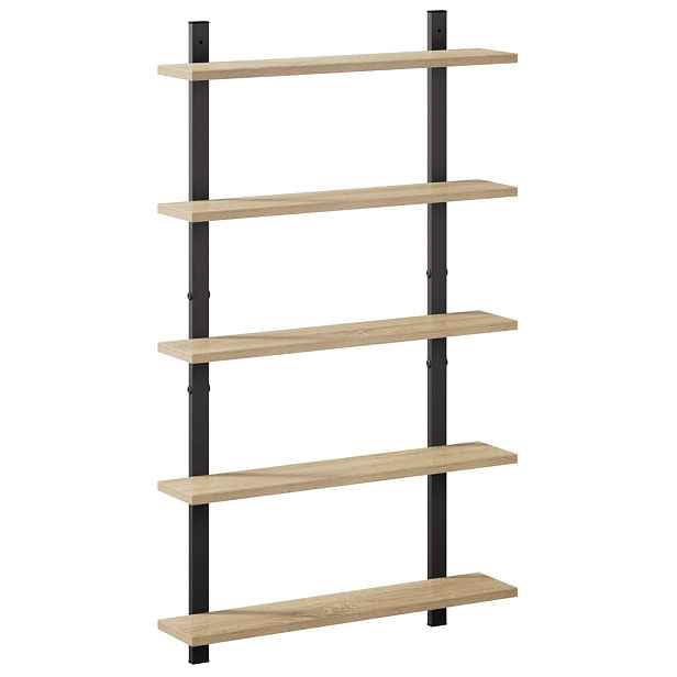 vidaXL Nástěnná polička Dub sonoma 60.5 x 13.5 x 102.5 cm