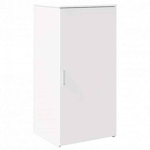 vidaXL Úzká úložná White 50x45x103,5 cm kompozitní dřevo
