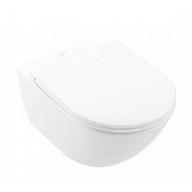 Villeroy & Boch Subway 3.0 - Závěsné WC se sedátkem SoftClosing, TwistFlush, alpská bílá 4670T901
