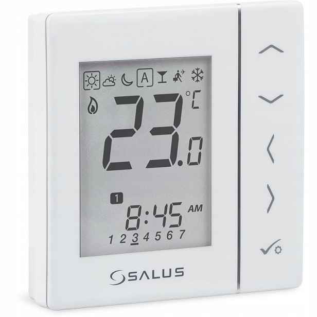 Drátový Podomítkový Termostat Regulátor Teploty VS30W Týdenní Salus