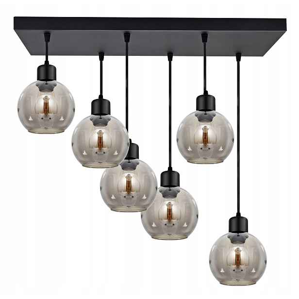 Skleněná velká závěsná stropní lampa Stropní Svítidlo Kule