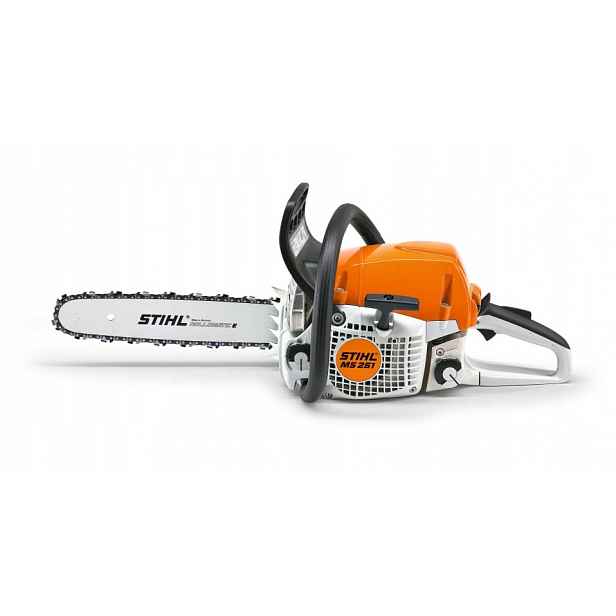 Benzínová řetězová pila Stihl MS251 Mocná 3KM pila na řezání dřeva 35