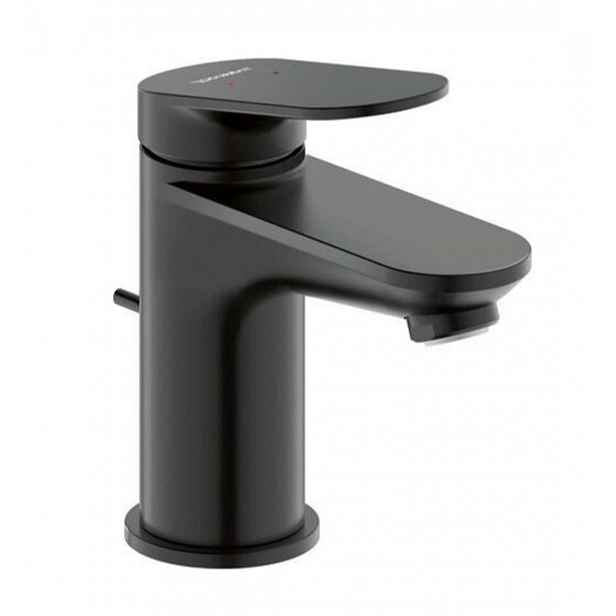 Duravit Wave - Umyvadlová baterie s výpustí, matná černá WA1010001046