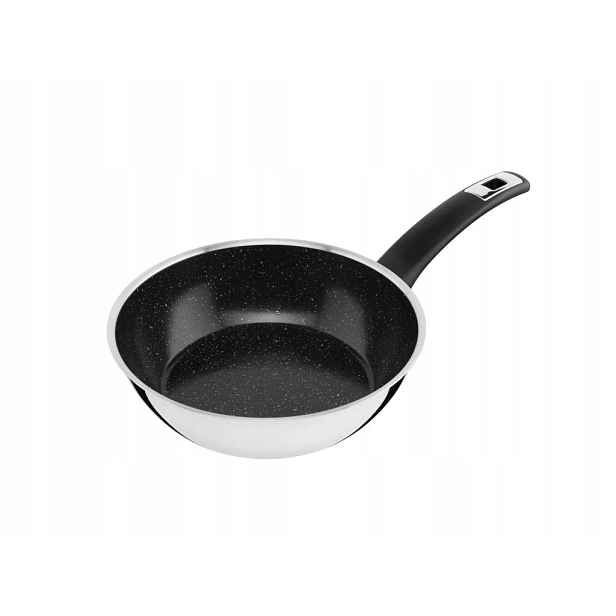 Kolimax Pánev Cerammax Pro Comfort 22 cm s rukojetí, vysoká, černý Granit