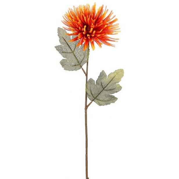 Umělá květina Chryzantéma 60 cm, oranžová
