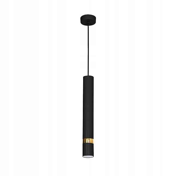 Závěsná lampa Joker černo-zlatá 1x35W GU10 bez žárovky Milagro