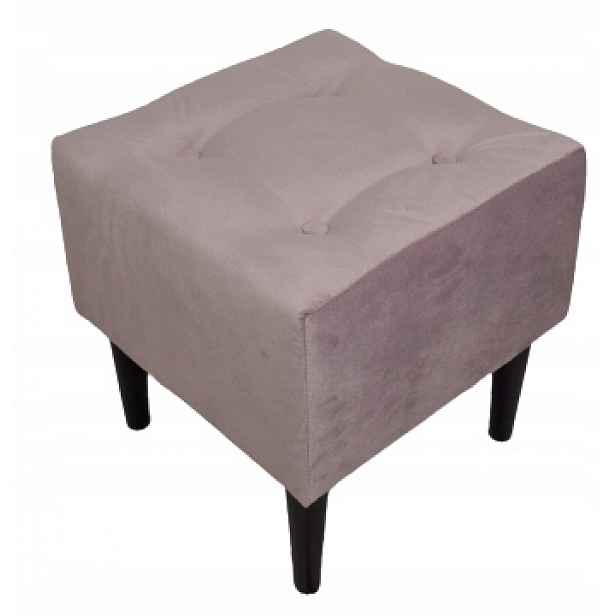 Stolička Taburet prošívaná 40x40 velvet velurové barvy