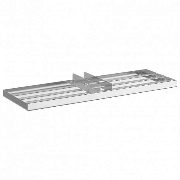 vidaXL Hladící hrábě na zahradu Stříbrná 75 x 25 x 6 cm Nerezová ocel