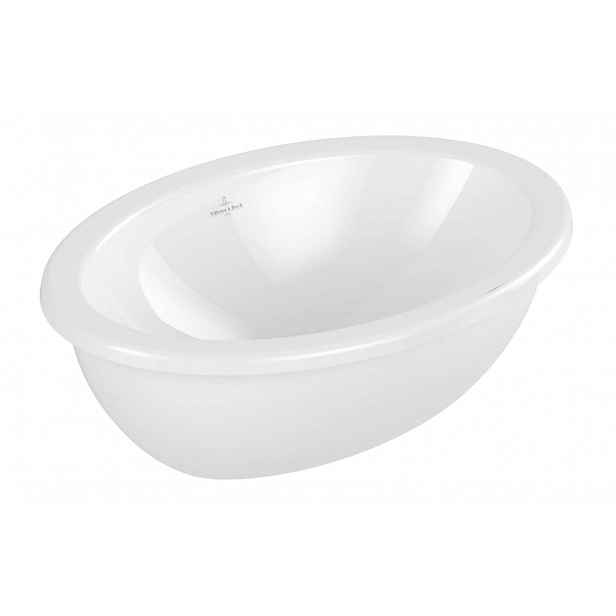 Villeroy & Boch Loop&Friends - Umyvadlo vestavné, 43x28 cm, s přepadem, CeramicPlus, alpská bílá 4A5300R1
