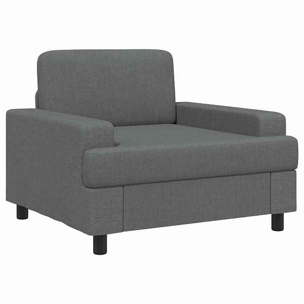 vidaXL křeslo Tmavě šedá Textil