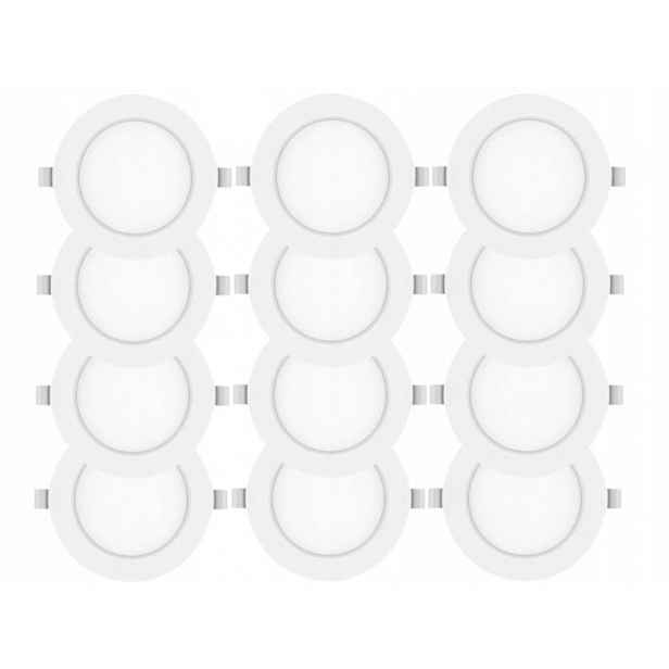 12x Led zapuštěný panel 12W Objímka 3000K pro závěsný strop pro M-System