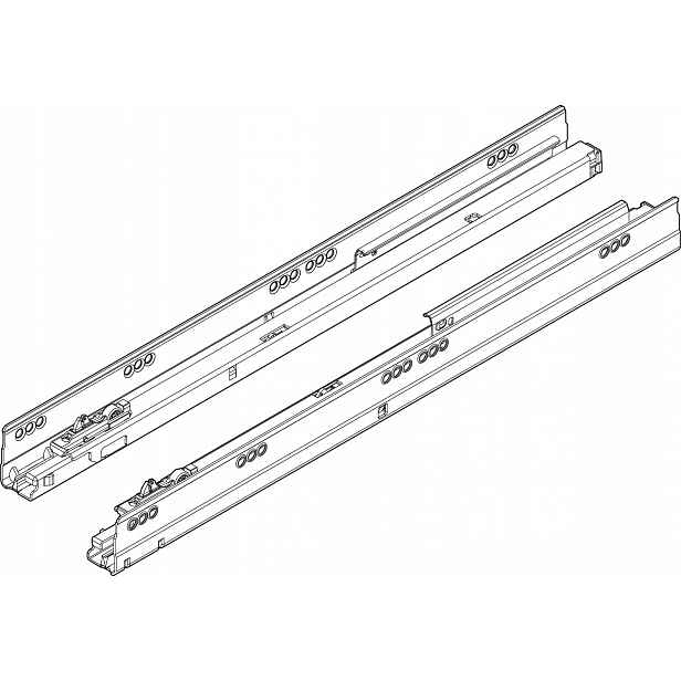 Blum 576.6501M vedení těla Tandembox Tip-on Blumotion plný výsuv, 6