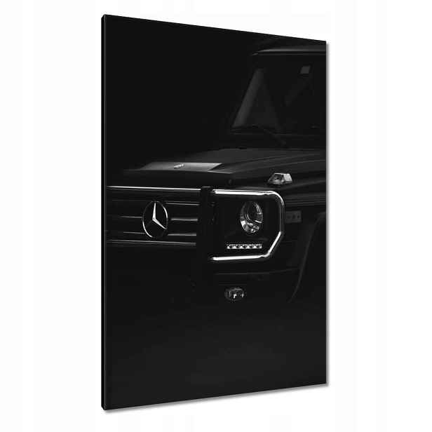 Obrazy 80x120 Mercedes černý terénní