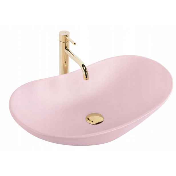 Umyvadlo Royal Powder Pink Matt Na Desku