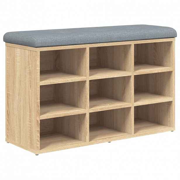 vidaXL Botník dub sonoma 82 x 32 x 50 cm konstrukční dřevo