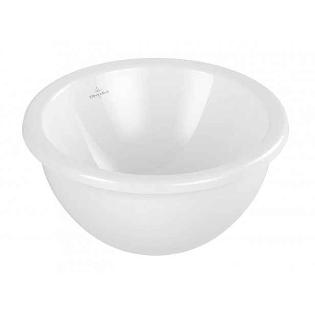 Villeroy & Boch Loop&Friends - Umyvadlo vestavné, průměr 38 cm, s přepadem, CeramicPlus, alpská bílá 4A5200R1