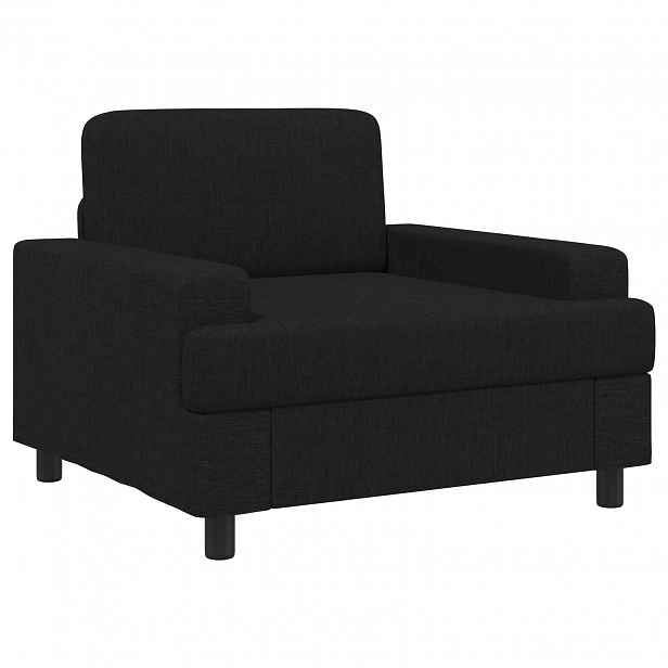 vidaXL křeslo Černá Textil