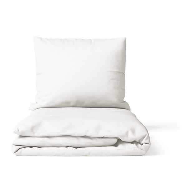 Bílé povlečení na dvoulůžko z mikrosaténu 200x200 cm Basic – Bonami Essentials