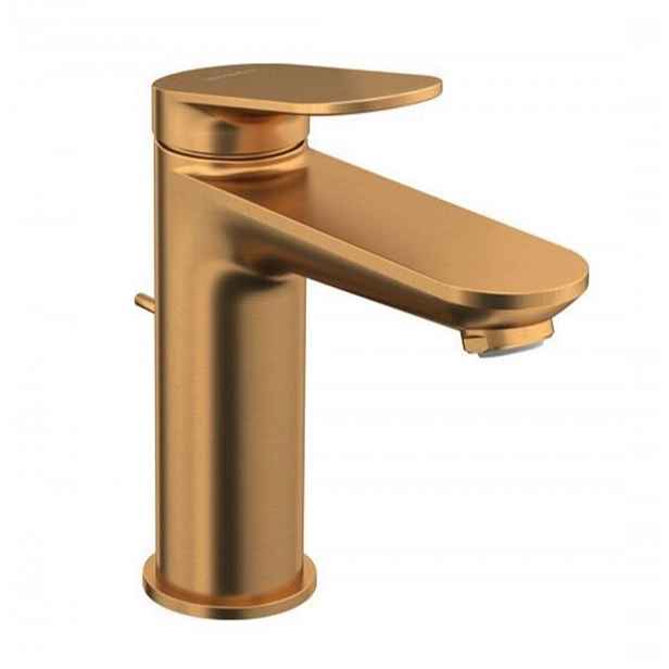 Duravit Wave - Umyvadlová baterie s výpustí, kartáčovaný bronz WA1020001004