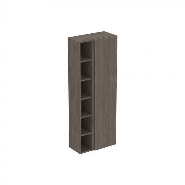 Ideal Standard Finesse - Vysoká skříňka 60x30x160 cm, 1 dvířka, panty vpravo, Dark Elm E3442UR