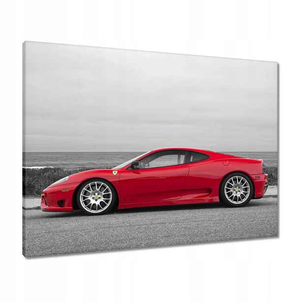 Obrazy 80x60 Červené ferrari na pláži