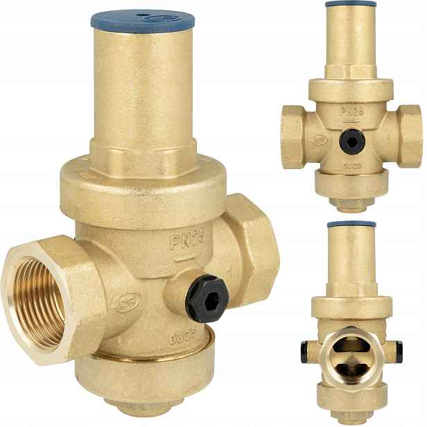 Reduktor Tlaku Vody Pro Instalaci Bpr 403 1" Palců DN25 Mosazný Afriso