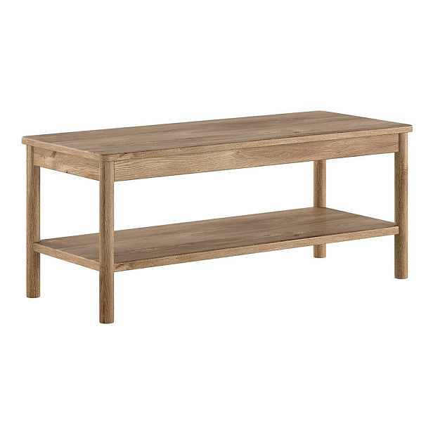 Dřevěná/z MDF lavice v přírodní barvě Olive – Vipack