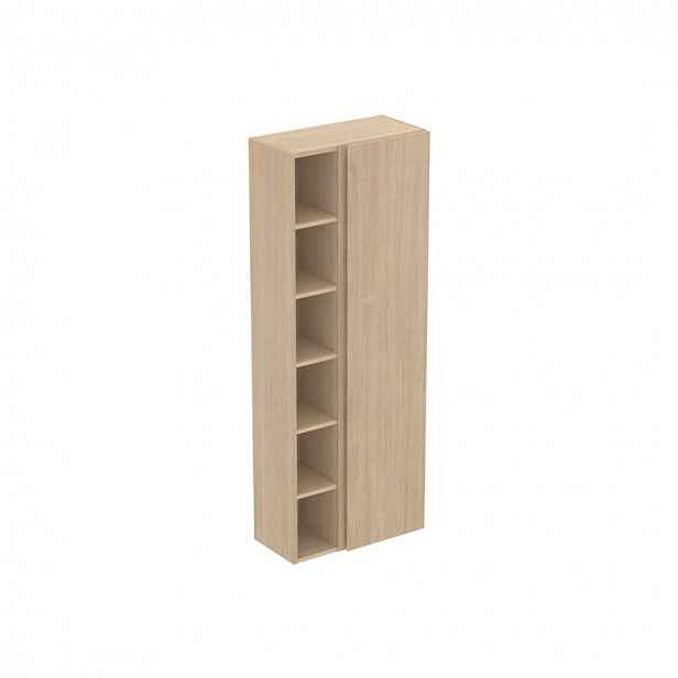 Ideal Standard Finesse - Vysoká skříňka 60x30x160 cm, 1 dvířka, panty vpravo, bílý dub E3442US