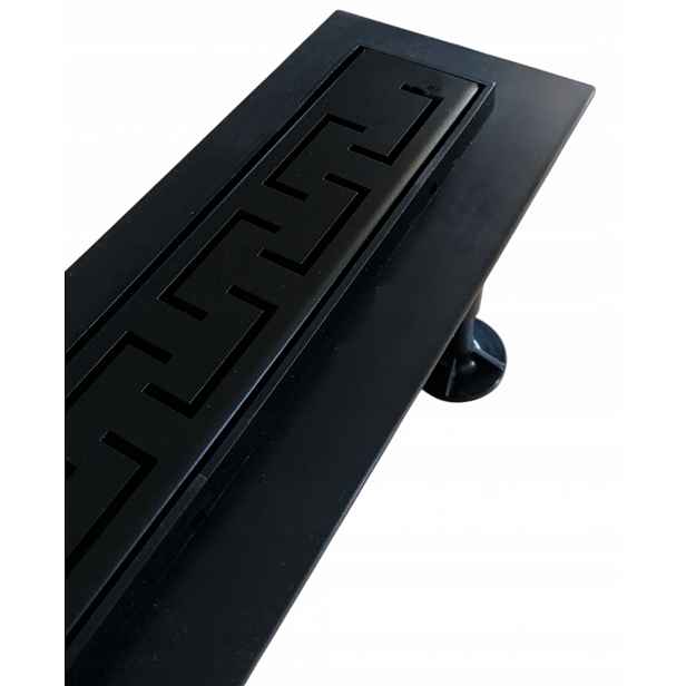 Lineární odtok 60 cm Abs nízká konstrukce M03B Černá