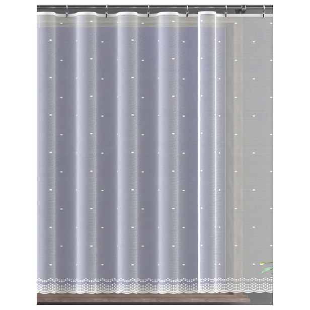 Mg Záclona 628/124 Bílá 250x160 cm Hotová S Páskou M