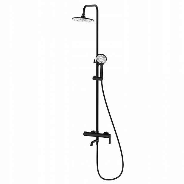 Sprchový set Lunepo Avapax Černá Matná Ø225 mm ADLU6313H1