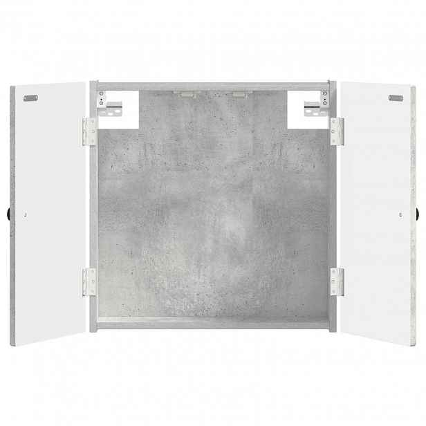 vidaXL Skříň na terče EDE Betonově šedá 52,5 x 10,5 x 53,5 cm
