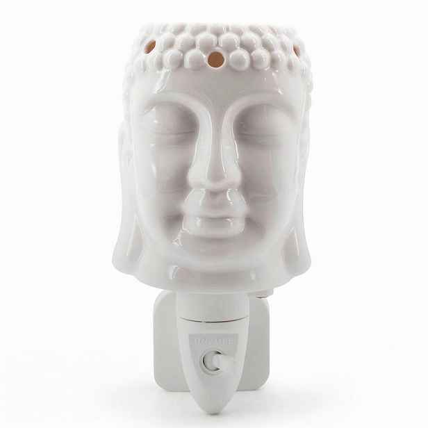 AROMALAMPA Bílá keramika Buddha elektrická 15 W