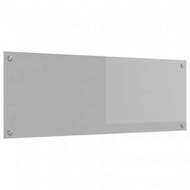 vidaXL Kuchyňský obklad Světle šedá 110 x 40 cm tvrzené sklo