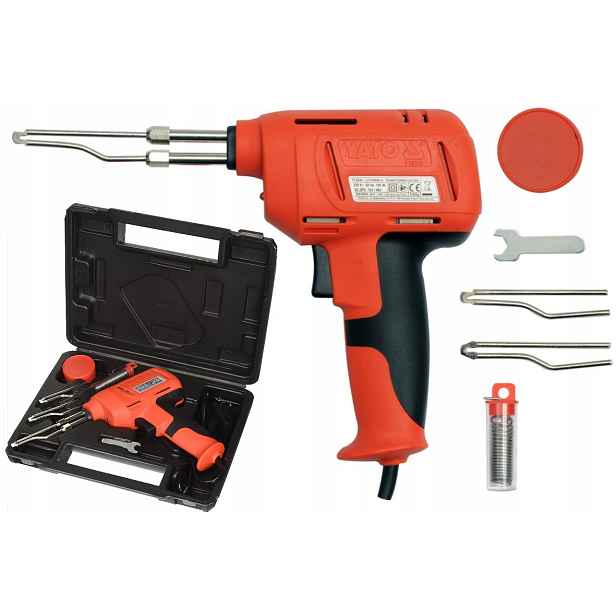 Yato Transformátorová Pájka 180W 3 Vyměnitelné Hroty Cín Kufr YT-8245