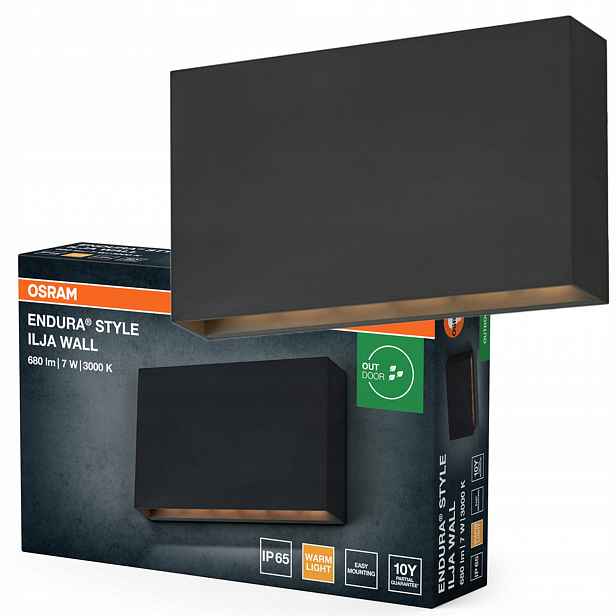Zahradní nástěnné svítidlo Led fasádní lampa 7W 330lm 3000K IP65 Osram